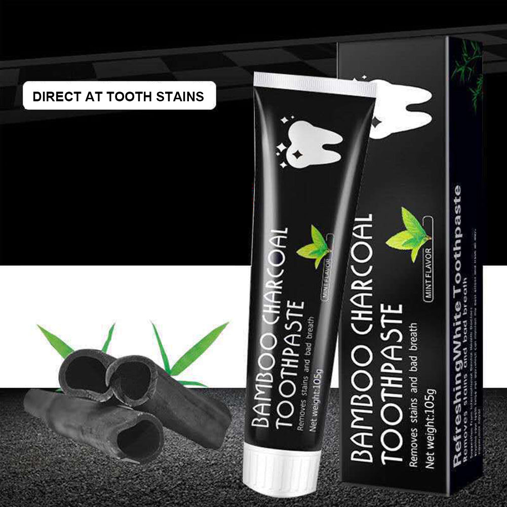 Fluoride-Free Organic Teeth Whitening Toothpaste - Bamboo Charcoal